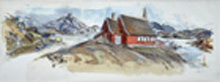 Study for Ammassalik Museum Panorama